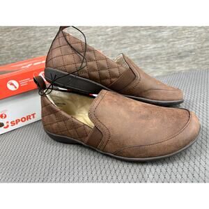 J Sport Lisa Casual Slip On Memory Foam Shoes Womens Size 6.5 Brown S5LSA34 NEW